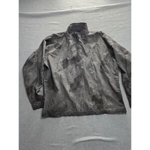 Marker Salt Lake 2002 Winter Olympics 1/4 Zip Windbreaker Gray Camo‎ Mens L